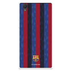 Funda para Sony Xperia L1 del FC Barcelona Fondo Rayas Verticales  - Licencia Oficial FC Barcelona