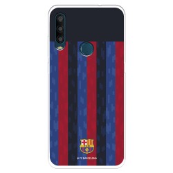 Funda para Alcatel 1SE 2020 del FC Barcelona Fondo Rayas Verticales  - Licencia Oficial FC Barcelona