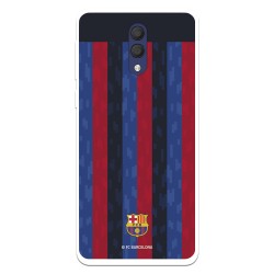 Funda para Alcatel 1X 2019 del FC Barcelona Fondo Rayas Verticales  - Licencia Oficial FC Barcelona