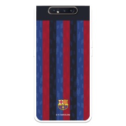 Funda para Samsung Galaxy A80 del FC Barcelona Fondo Rayas Verticales  - Licencia Oficial FC Barcelona