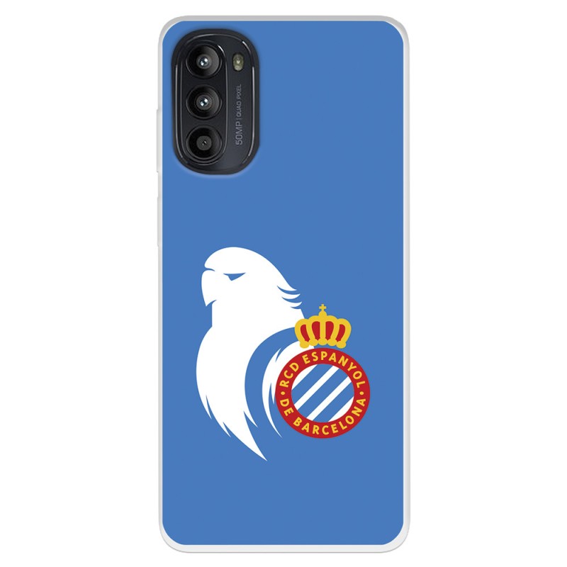 Funda para Motorola Moto G52 del RCD Espanyol Escudo Perico  - Licencia Oficial RCD Espanyol