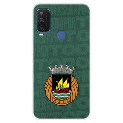 Funda para Alcatel 1 L Pro del Rio Ave FC Escudo Fondo Verde  - Licencia Oficial Rio Ave FC