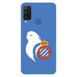 Funda para Alcatel 1 L Pro del RCD Espanyol Escudo Perico  - Licencia Oficial RCD Espanyol