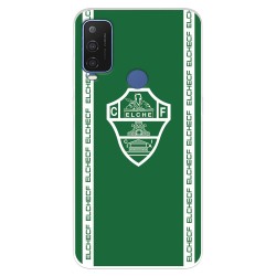 Funda para Alcatel 1 L Pro del Elche CF Escudo Fondo Verde  - Licencia Oficial Elche CF