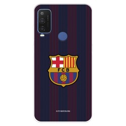 Funda para Alcatel 1 L Pro del FC Barcelona Rayas Blaugrana  - Licencia Oficial FC Barcelona