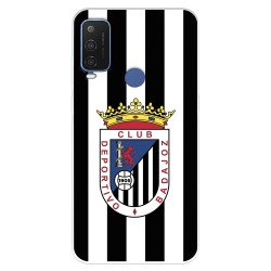 Funda para Alcatel 1 L Pro del Club Deportivo Badajoz Escudo Blanquinegro  - Licencia Oficial Club Deportivo Badajoz