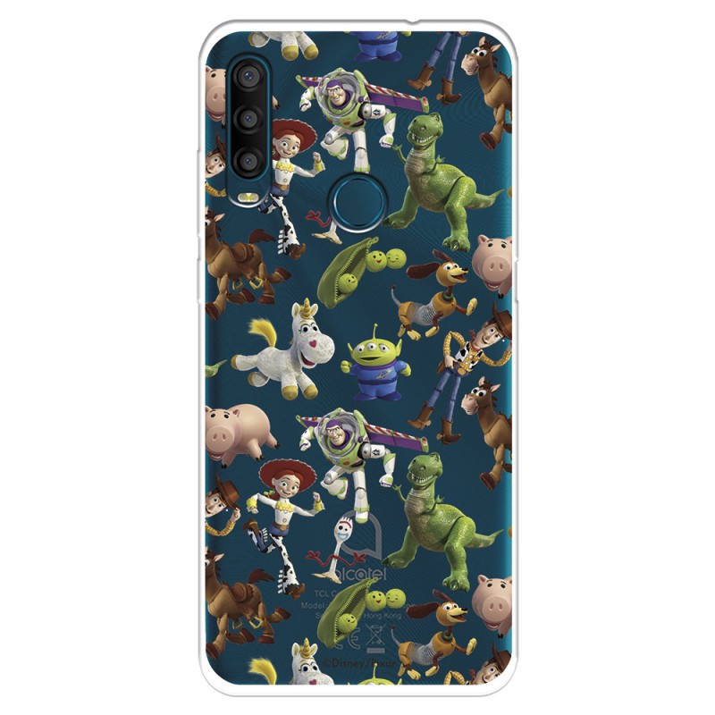 Funda para Alcatel 1SE 2020 Oficial de Disney Muñecos Toy Story Siluetas - Toy Story