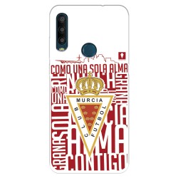 Funda para Alcatel 1SE 2020 del Real Murcia Escudo Fondo Blanco  - Licencia Oficial Real Murcia