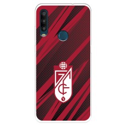 Funda para Alcatel 1SE 2020 del Granada CF Escudo - Líneas Rojas y Negras  - Licencia Oficial Granada CF