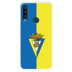 Funda para Alcatel 1SE 2020 del Cádiz CF Escudo Fondo Bicolor  - Licencia Oficial Cádiz CF