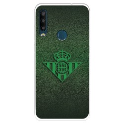 Funda para Alcatel 1SE 2020 del Real Betis Balompié Escudo Verde Fondo trama  - Licencia Oficial Real Betis Balompié