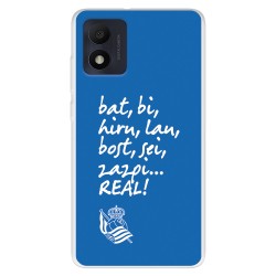 Funda para Alcatel 1B 2022 del Real Sociedad de Fútbol Real grito aficion  - Licencia Oficial Real Sociedad de Fútbol