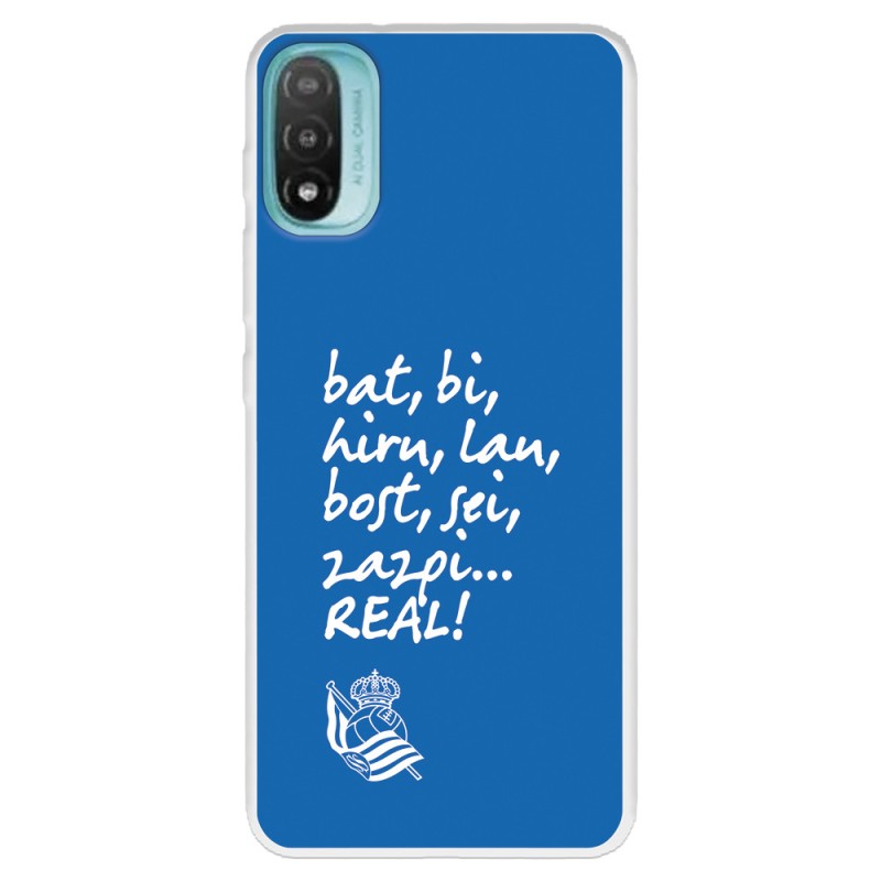 Funda para Motorola Moto E30 del Real Sociedad de Fútbol Real grito aficion  - Licencia Oficial Real Sociedad de Fútbol