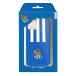 Funda para Samsung Galaxy S7 Edge del Real Sociedad de Fútbol Real rayas verticales  - Licencia Oficial Real Sociedad de Fútbol