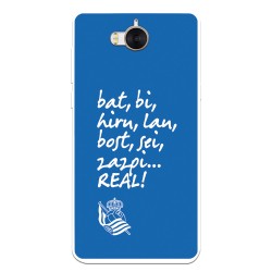 Funda para Huawei Y6 2017 del Real Sociedad de Fútbol Real grito aficion  - Licencia Oficial Real Sociedad de Fútbol