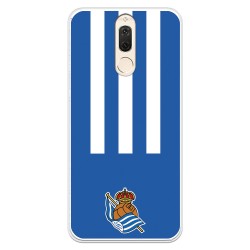 Funda para Huawei Mate 10 Lite del Real Sociedad de Fútbol Real rayas verticales  - Licencia Oficial Real Sociedad de Fútbol