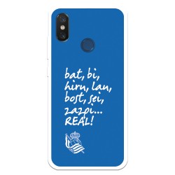 Funda para Xiaomi Mi 8 del Real Sociedad de Fútbol Real grito aficion  - Licencia Oficial Real Sociedad de Fútbol