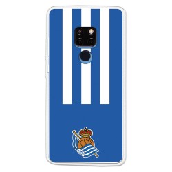 Funda para Huawei Mate 20 del Real Sociedad de Fútbol Real rayas verticales  - Licencia Oficial Real Sociedad de Fútbol