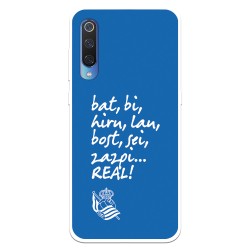 Funda para Xiaomi Mi 9 del Real Sociedad de Fútbol Real grito aficion  - Licencia Oficial Real Sociedad de Fútbol