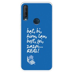 Funda para Alcatel 1S 2020 del Real Sociedad de Fútbol Real grito aficion  - Licencia Oficial Real Sociedad de Fútbol