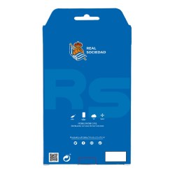 Funda para LG K51s del Real Sociedad de Fútbol Real rayas verticales  - Licencia Oficial Real Sociedad de Fútbol