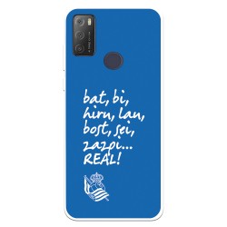 Funda para Alcatel 1S 2021 del Real Sociedad de Fútbol Real grito aficion  - Licencia Oficial Real Sociedad de Fútbol