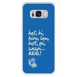 Funda para Samsung Galaxy S8 Plus del Real Sociedad de Fútbol Real grito aficion  - Licencia Oficial Real Sociedad de Fútbol