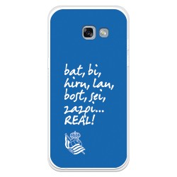 Funda para Samsung Galaxy A5 2017 del Real Sociedad de Fútbol Real grito aficion  - Licencia Oficial Real Sociedad de Fútbol