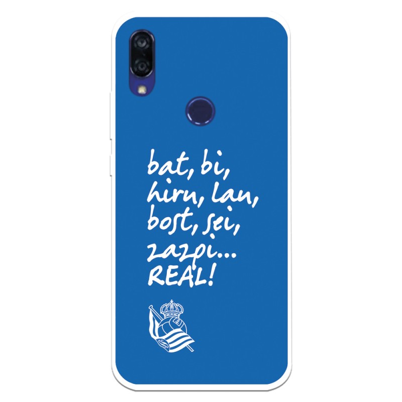 Funda para Xiaomi Redmi 7 del Real Sociedad de Fútbol Real grito aficion  - Licencia Oficial Real Sociedad de Fútbol