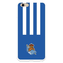 Funda para iPhone 6 Plus del Real Sociedad de Fútbol Real rayas verticales  - Licencia Oficial Real Sociedad de Fútbol