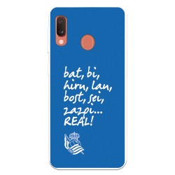 Funda para Samsung Galaxy A20e del Real Sociedad de Fútbol Real grito aficion  - Licencia Oficial Real Sociedad de Fútbol