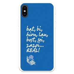 Funda para iPhone X del Real Sociedad de Fútbol Real grito aficion  - Licencia Oficial Real Sociedad de Fútbol