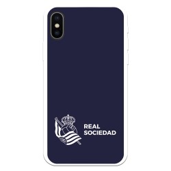 Funda para iPhone X del Real Sociedad de Fútbol Real fondo azul oscuro  - Licencia Oficial Real Sociedad de Fútbol