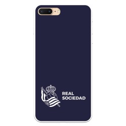 Funda para iPhone 7 Plus del Real Sociedad de Fútbol Real fondo azul oscuro  - Licencia Oficial Real Sociedad de Fútbol