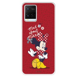 Funda para Vivo Y21 Oficial de Disney Minnie Mad About - Clásicos Disney