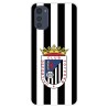 Funda para Motorola Moto E32 del Club Deportivo Badajoz Escudo Blanquinegro  - Licencia Oficial Club Deportivo Badajoz