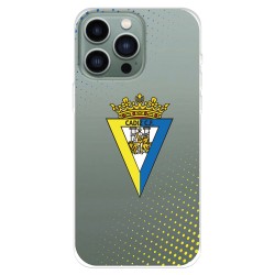 Funda para iPhone 14 Pro Max del Cádiz CF Escudo Transparente  - Licencia Oficial Cádiz CF