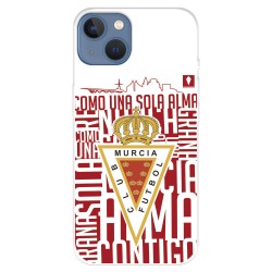 Funda para iPhone 14 Plus del Real Murcia Escudo Fondo Blanco  - Licencia Oficial Real Murcia