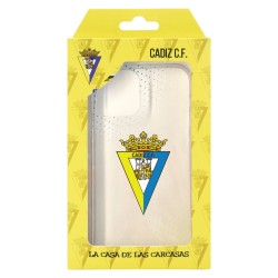 Funda para iPhone 14 Plus del Cádiz CF Escudo Transparente  - Licencia Oficial Cádiz CF