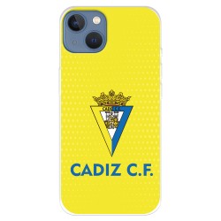 Funda para iPhone 14 Plus del Cádiz CF Fondo Amarillo  - Licencia Oficial Cádiz CF