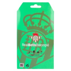 Funda para iPhone 14 Plus del Real Betis Balompié Fondo Rayas Verdiblancas  - Licencia Oficial Real Betis Balompié