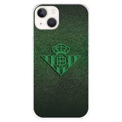 Funda para iPhone 14 del Real Betis Balompié Escudo Verde Fondo trama  - Licencia Oficial Real Betis Balompié