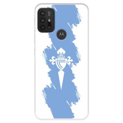 Funda para Motorola Moto G10 del RC Celta Escudo Trazo Azul  - Licencia Oficial RC Celta