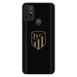 Funda para Motorola Moto G10 del Atlético de Madrid Escudo Dorado Fondo Negro  - Licencia Oficial Atlético de Madrid