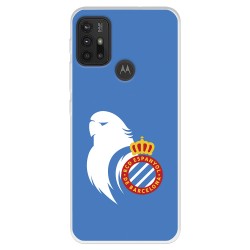 Funda para Motorola Moto G30 del RCD Espanyol Escudo Perico  - Licencia Oficial RCD Espanyol