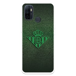 Funda para Oppo A53s del Real Betis Balompié Escudo Verde Fondo trama  - Licencia Oficial Real Betis Balompié