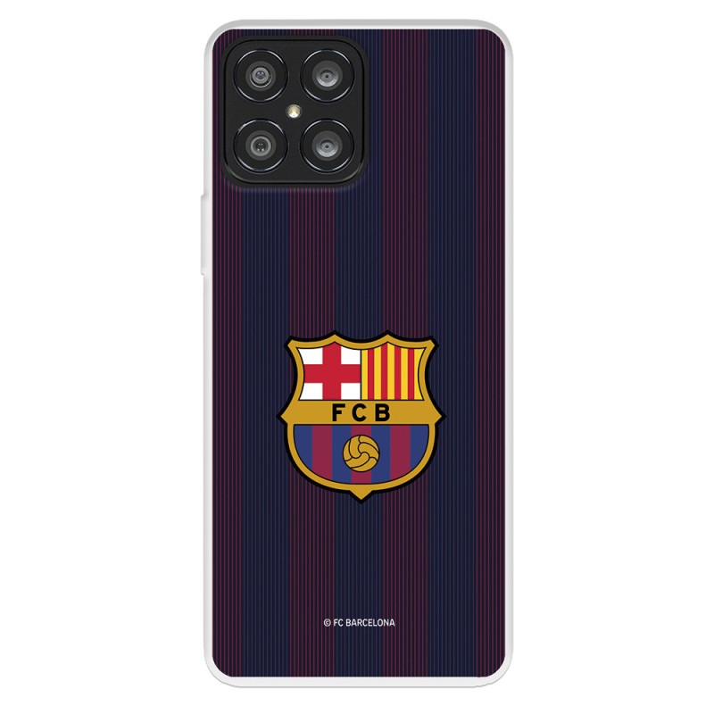 Funda para Honor X8 5G del FC Barcelona Rayas Blaugrana  - Licencia Oficial FC Barcelona