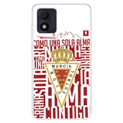 Funda para Alcatel 1B 2022 del Real Murcia Escudo Fondo Blanco - Licencia Oficial Real Murcia