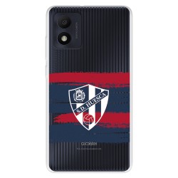 Funda para Alcatel 1B 2022 del SD Huesca Rayas Transparente - Licencia Oficial SD Huesca