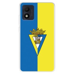 Funda para Alcatel 1B 2022 del Cádiz CF Escudo Fondo Bicolor - Licencia Oficial Cádiz CF